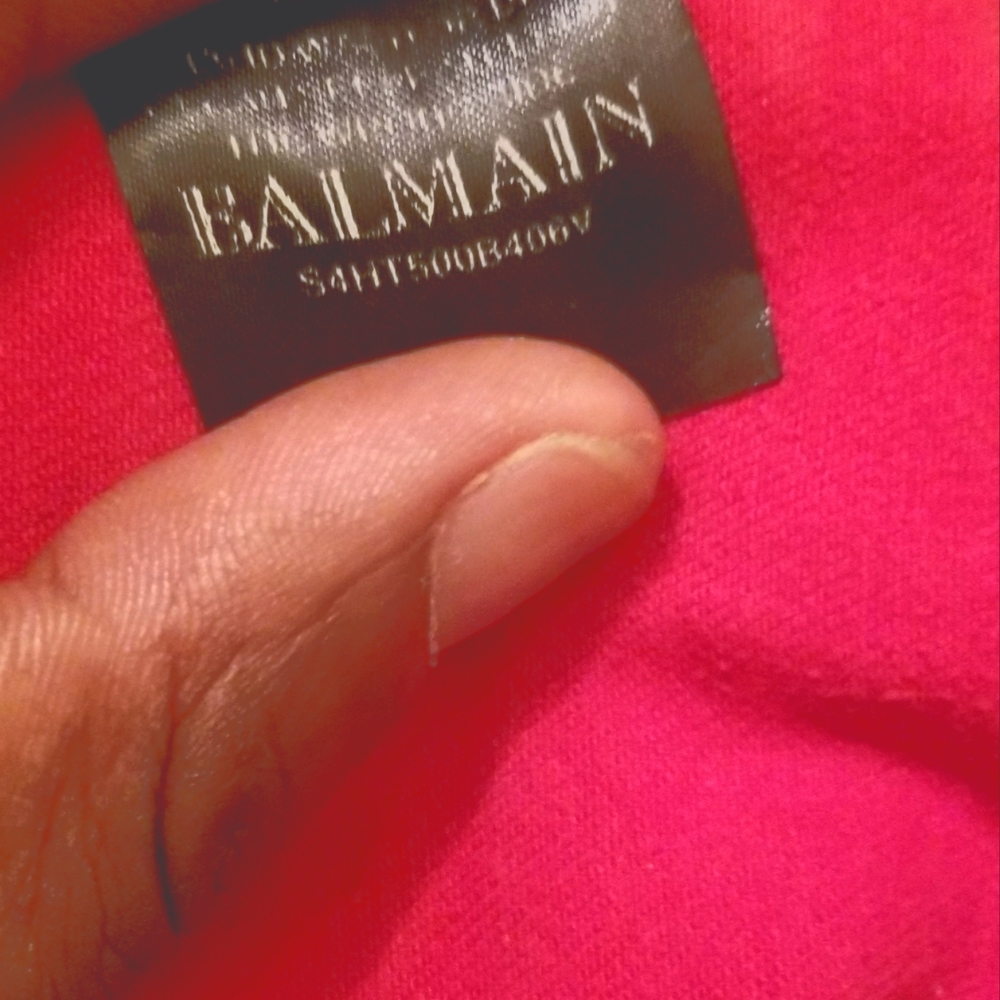 Authentic red womens skinny #Balmain Jeans in a near pristine condition